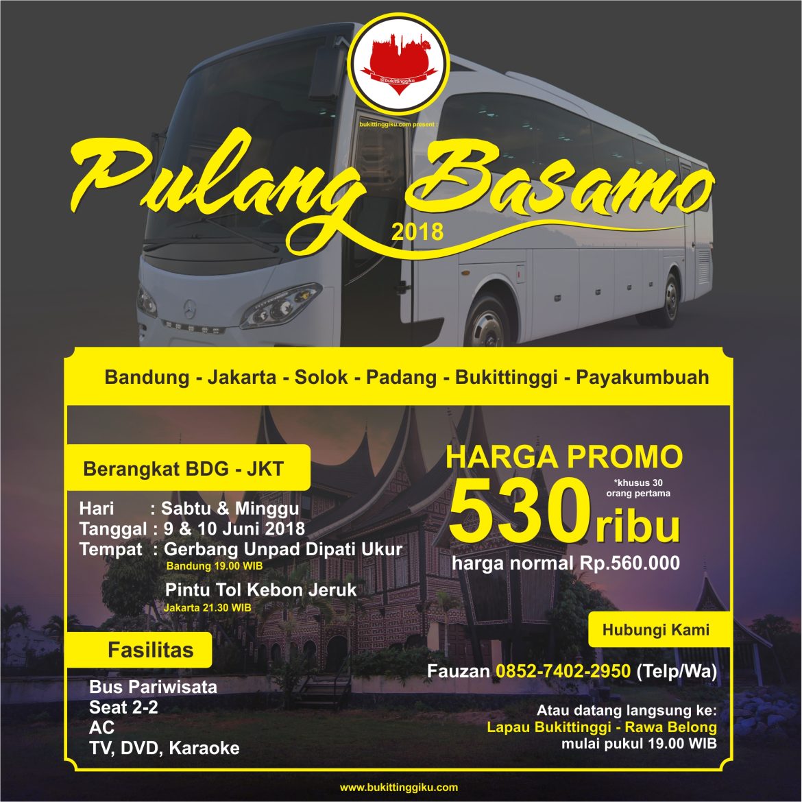 Pulang Basamo 2018 Bersama bukittinggiku.com