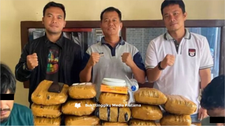 Berkat Laporan Warga Gurun Panjang, Polresta Bukittinggi Gagalkan Peredaran 19 Kg Ganja