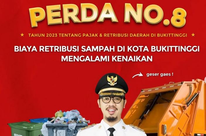 Biaya Retribusi Sampah di Bukittinggi Resmi Naik, Sesuai Perda No.8 Tahun 2023