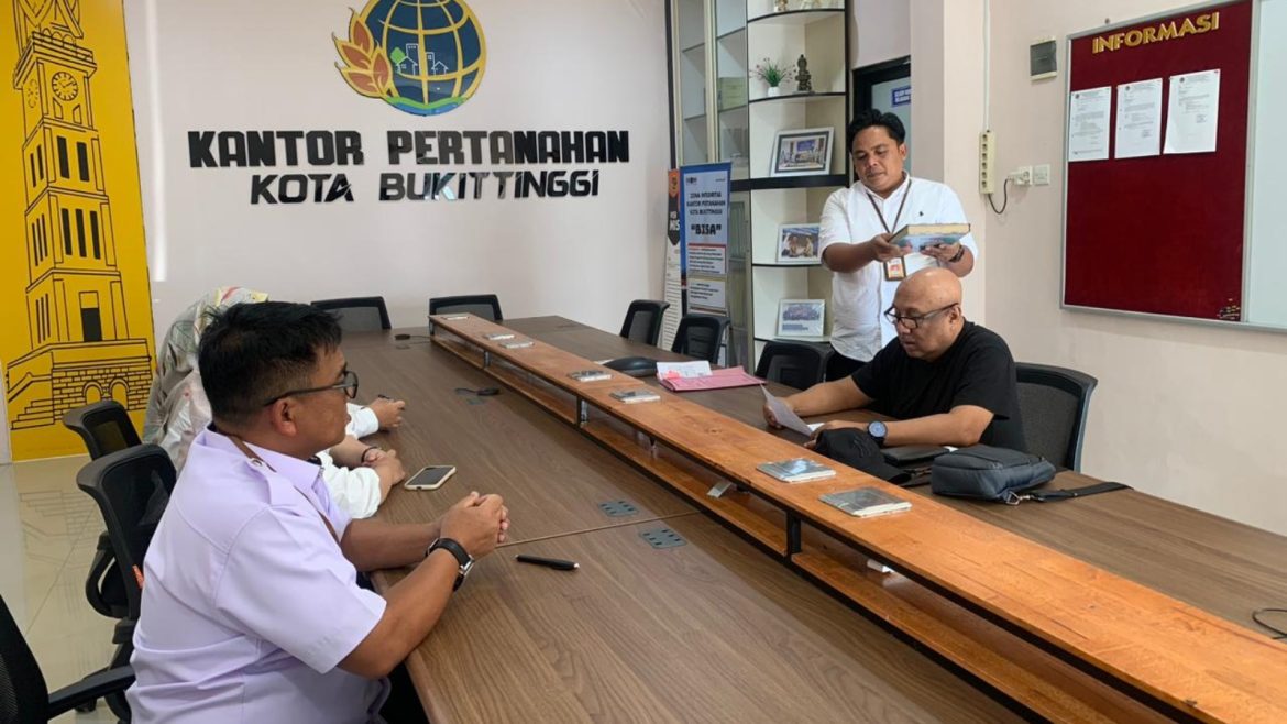 Tahapan Penggantian Sertipikat Hilang, Kantah Bukittinggi Ambil Sumpah Pemohon