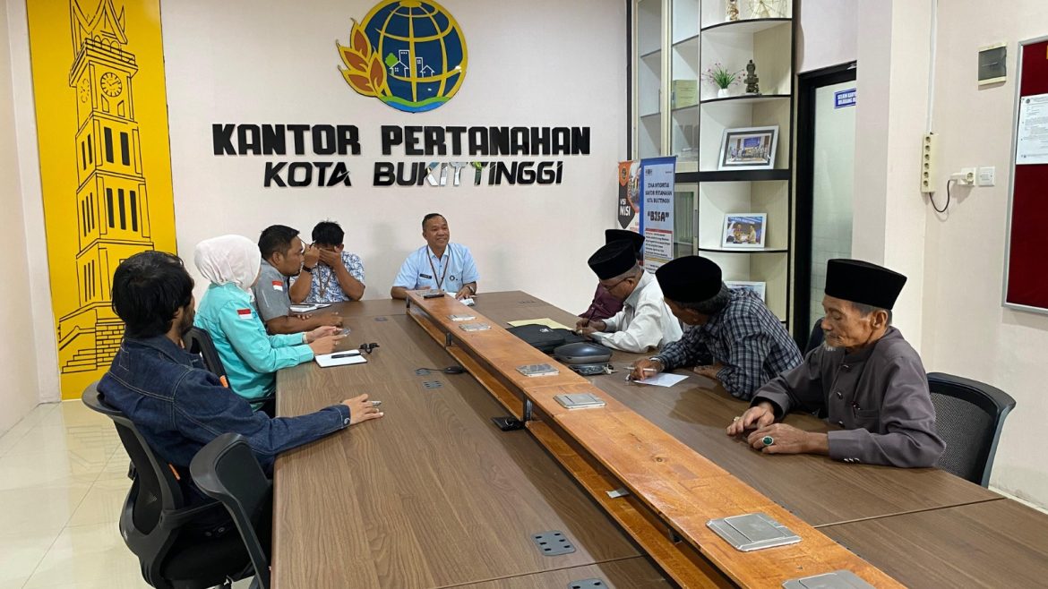 Wujudkan Tertib Administrasi Pertanahan, KAN Mandiangin Koto Salayan Lakukan Koordinasi