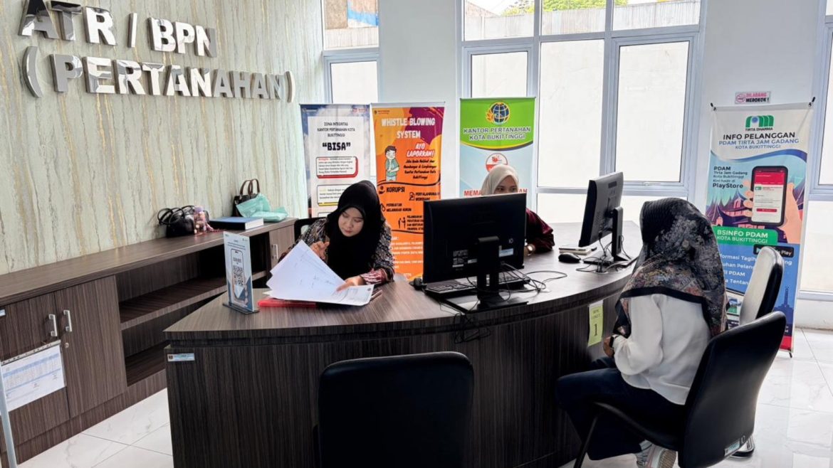 Loket Pertanahan di MPP Bukittinggi Siap Layani Masyarakat