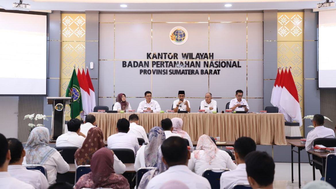 Rakor Pertanahan se-Sumbar Bahas Penguatan Pelayanan dan Kinerja