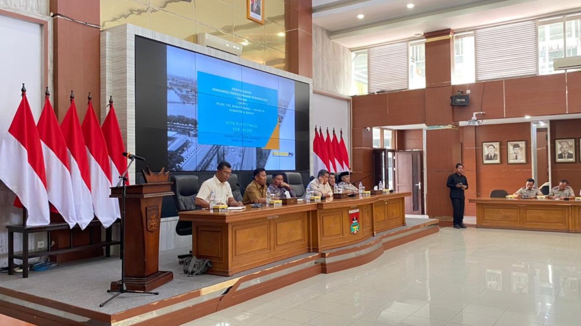 Sinergi Percepatan Infrastruktur, Kantah Bukittinggi Ikuti Rapat DPPT Tol Bukittinggi–Sicincin